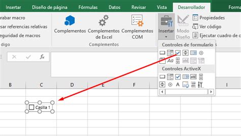 como poner check en excel|Insertar CheckBox en Excel